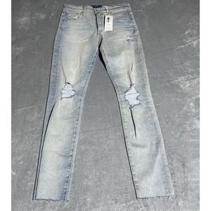 AG Adriano Goldschmied Jeans Womens 27 The Farrah‎ High Rise Skinny Distressed